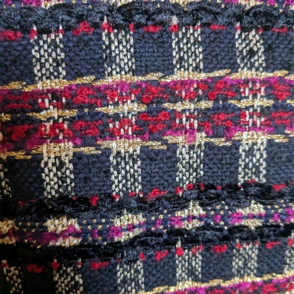 House of Harlow 1960 Tweed Cropped Jacket Gold Buttons - Picture 6 of 8
